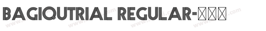 BAGIQUtrial Regular字体转换